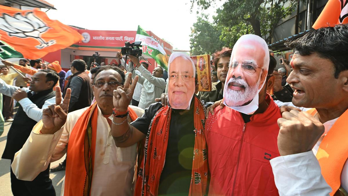Bihar election results:NDA heads for landslide victory; leaders laud PM Modi’s leadership