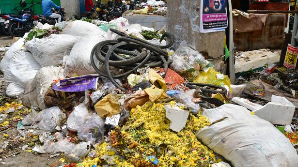 Garbage pile up in Coimbatore city amid festive season