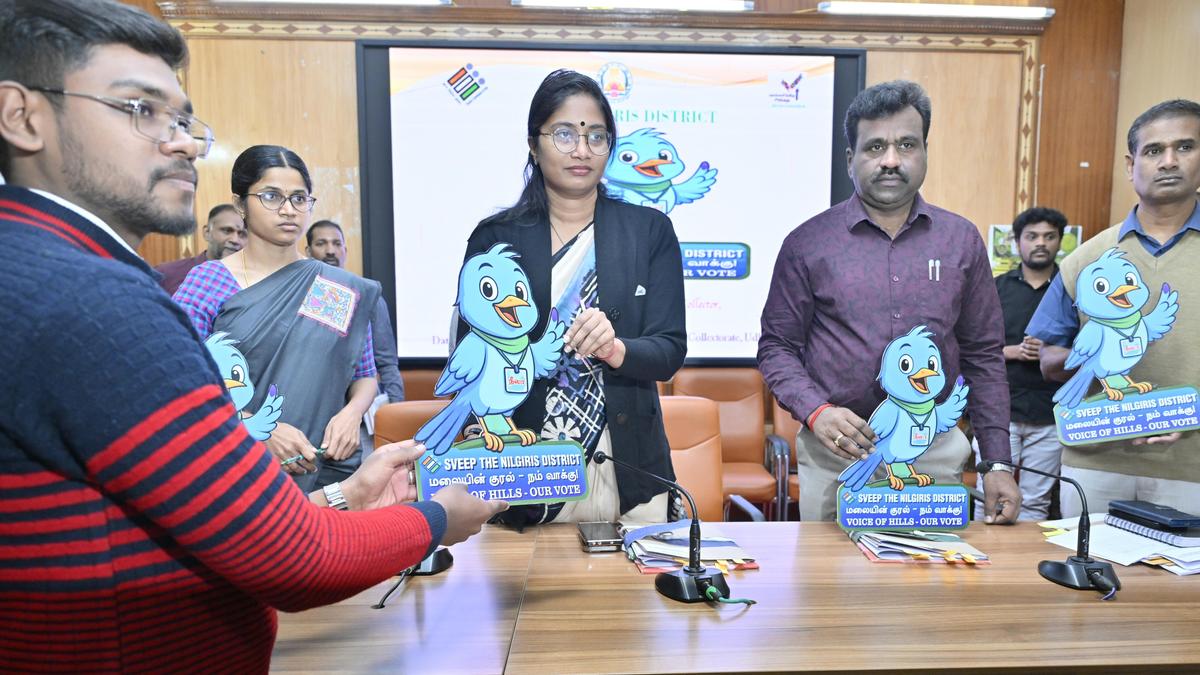 Collector unveils election mascot for the Nilgiris