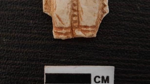 Broken piece of figurine unearthed at Gangaikondacholapuram