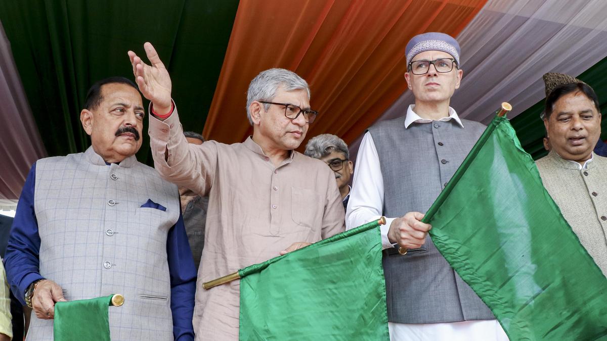 Vaishnaw flags off Jammu-Srinagar Vande Bharat, services from May 2