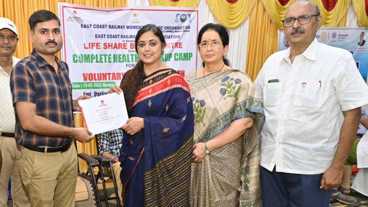Voluntary blood donation, health check-up camp held in Visakhapatnam