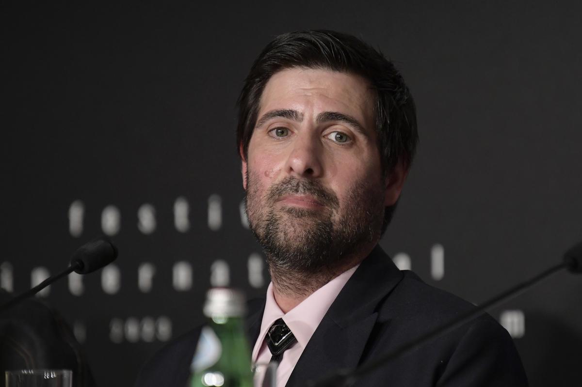 Jason Schwartzman at the Asteroid City press conference in Cannes 