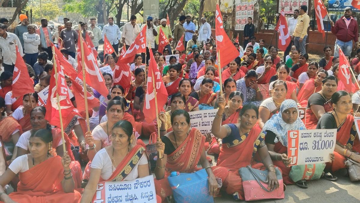 Workers take out protest march seeking abolition of four labour codes