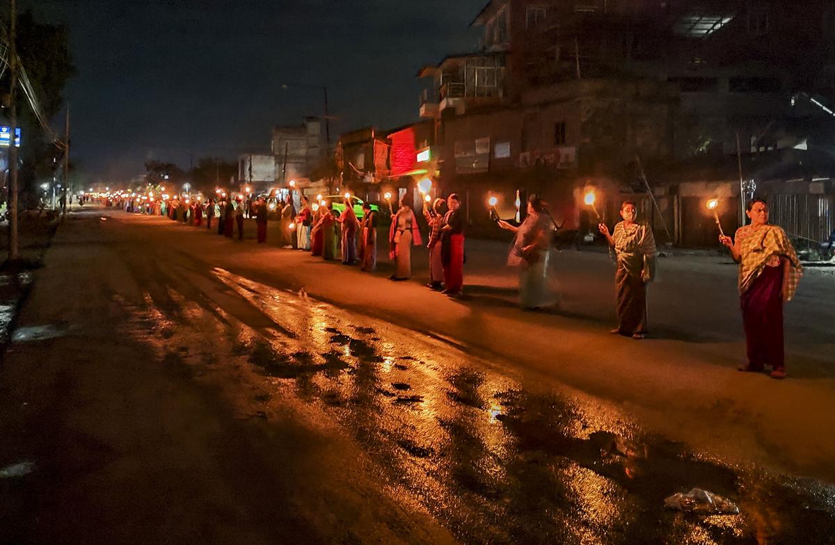 Peace March in Kakching, Manipur Calls for Restoration of Harmony