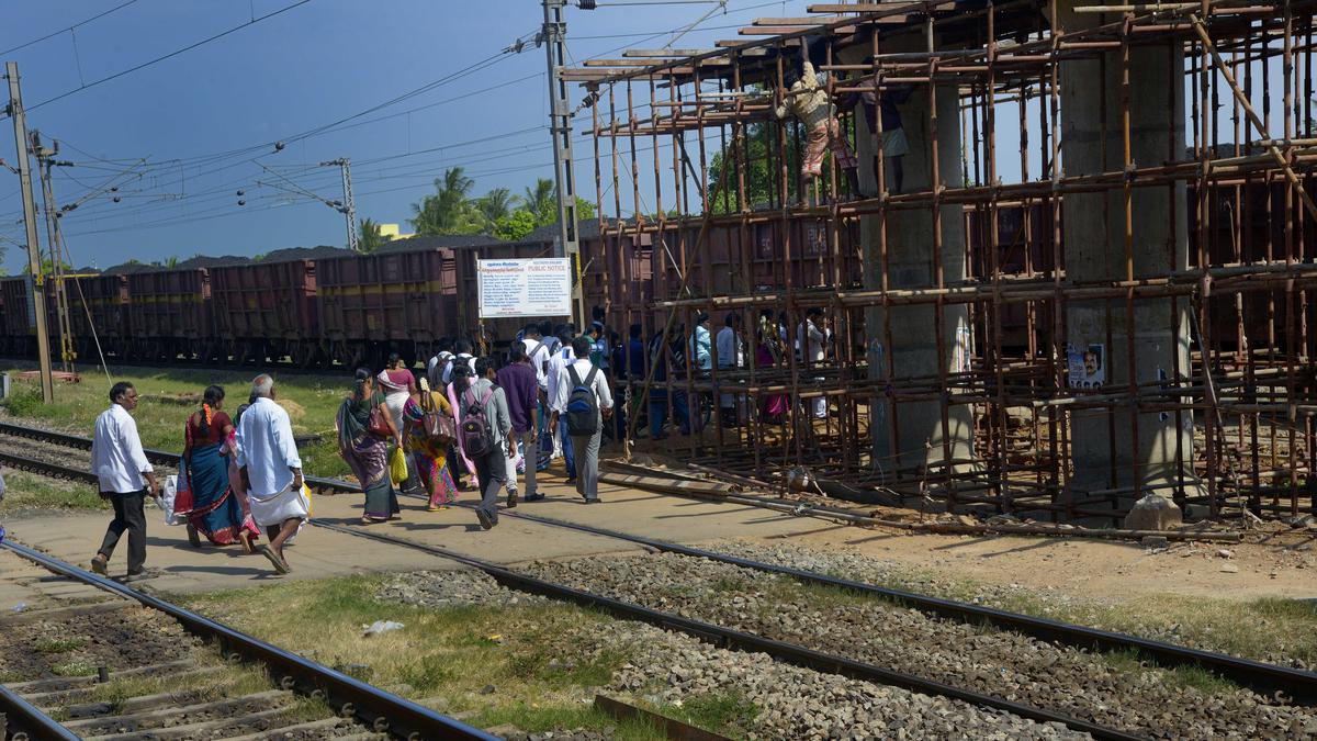 Speed up the work on flyover at Sevvapet railway station, villagers urge government