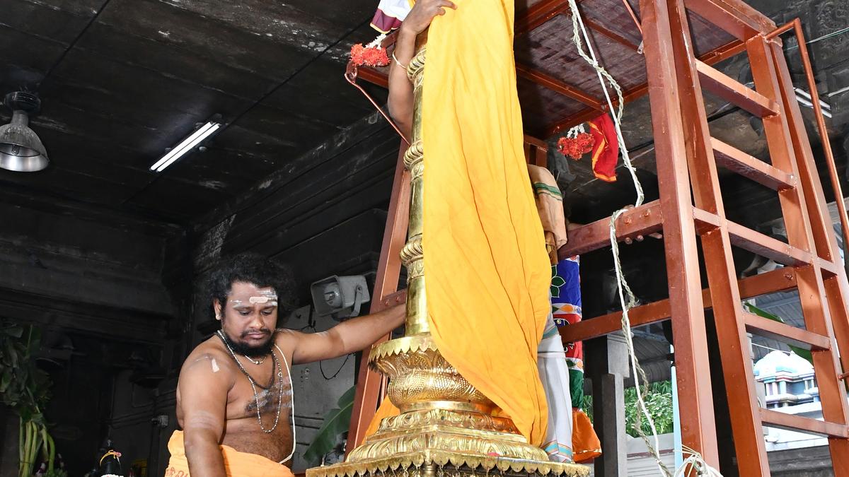 ‘Panguni Uthiram’ festival begins with hoisting of holy flag