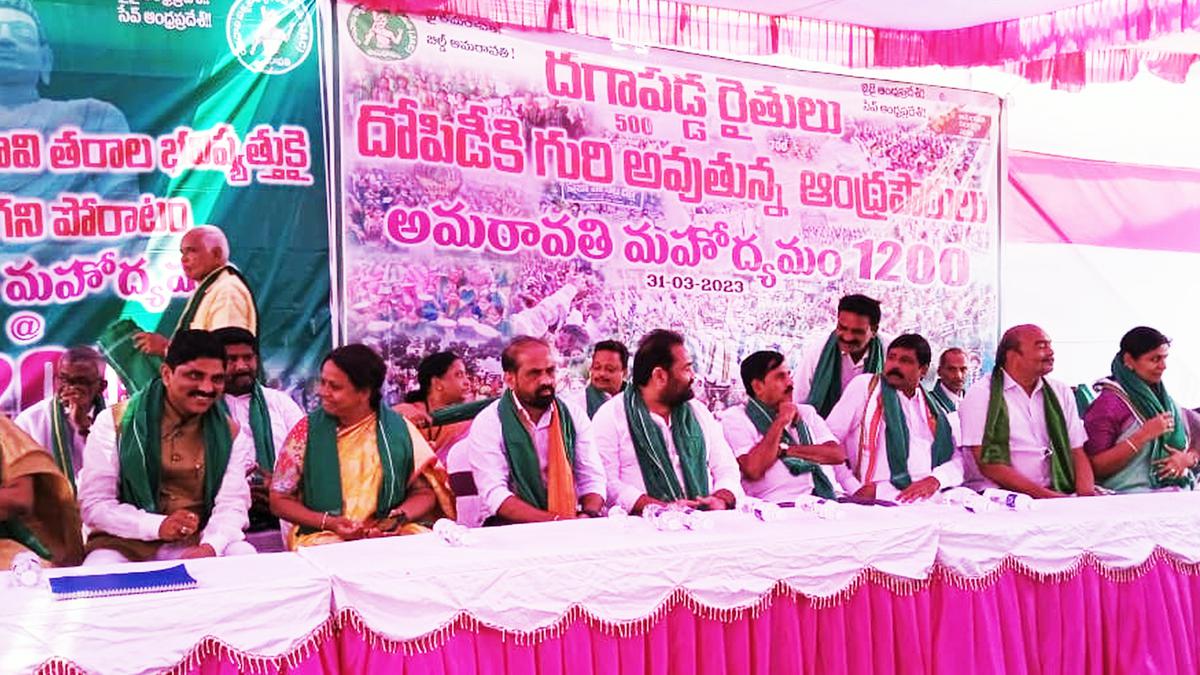 Òppn. parties express solidarity with Amaravati farmers as protest reaches 1,200 days