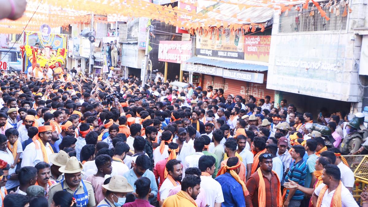 Ganesha immersion: Grand procession attracts huge crowd in Shivamogga