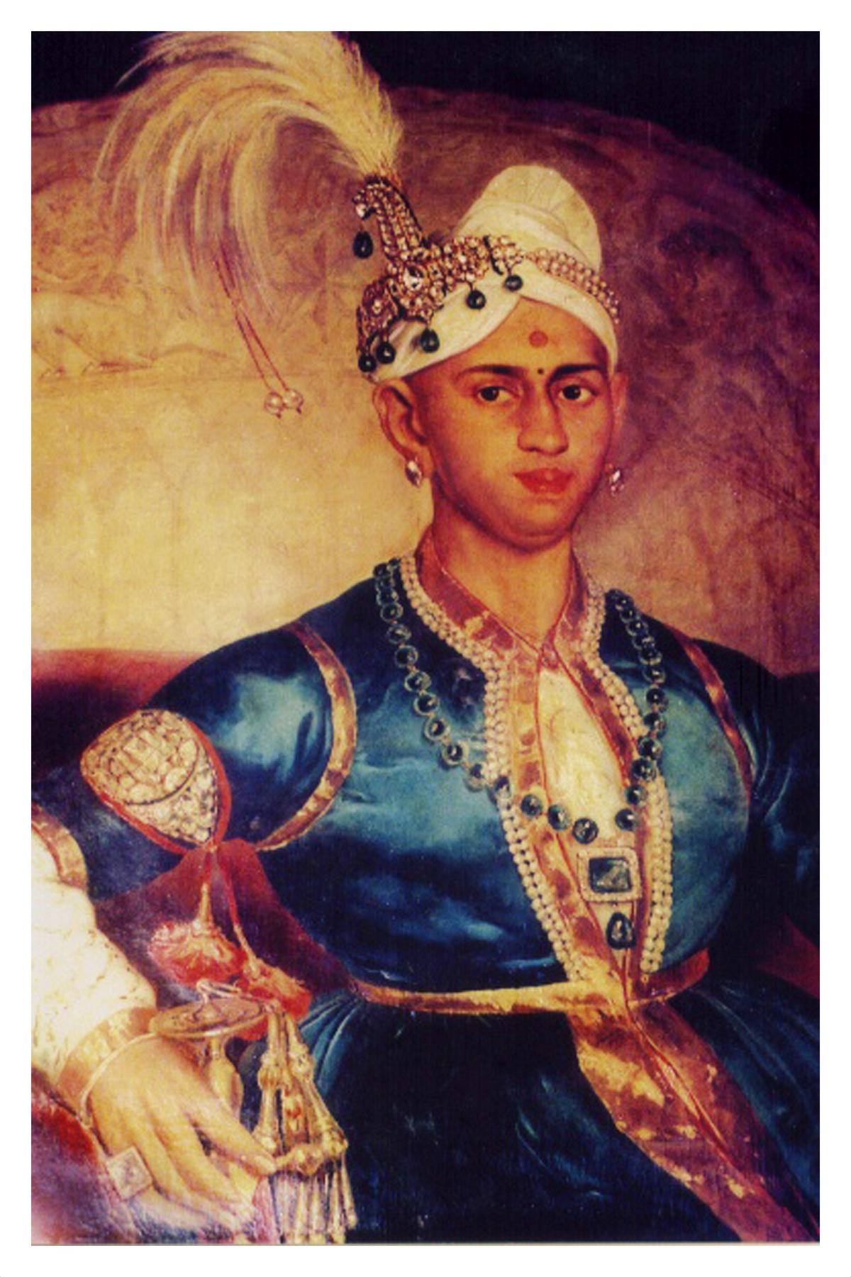A painting Maharaja Swati Tirunal