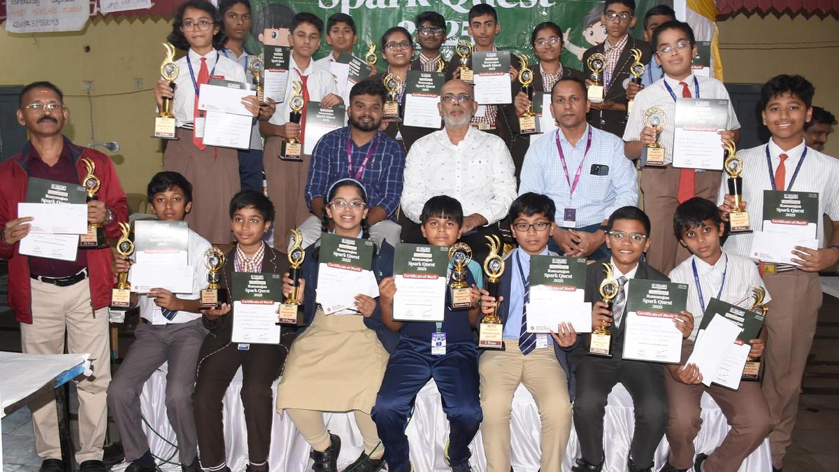 Prizes galore at The Hindu in School Science Festival, Ramanujam Spark Quest