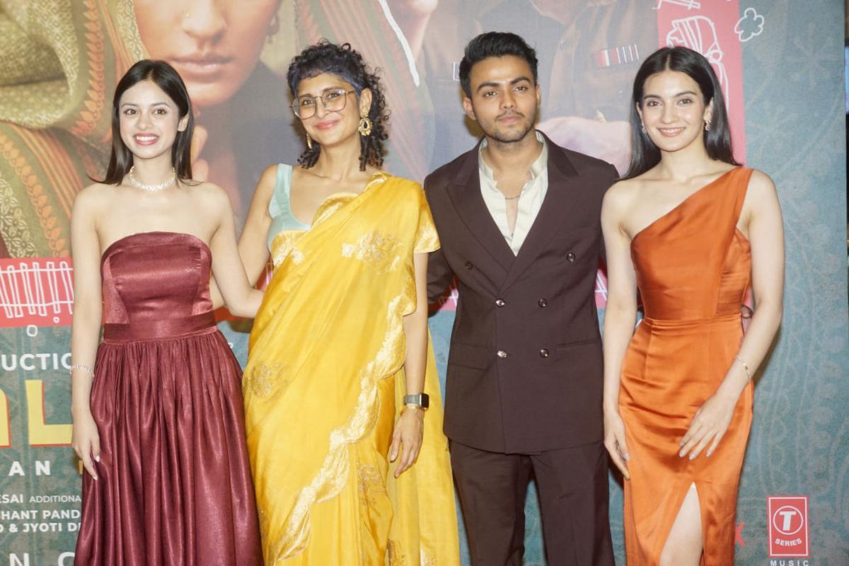 Kiran Rao (second from left) with the cast of her 2023 film ‘Laapataa Ladies’. Kiran Rao (second from left) with the cast of her 2023 film ‘Laapataa Ladies’.