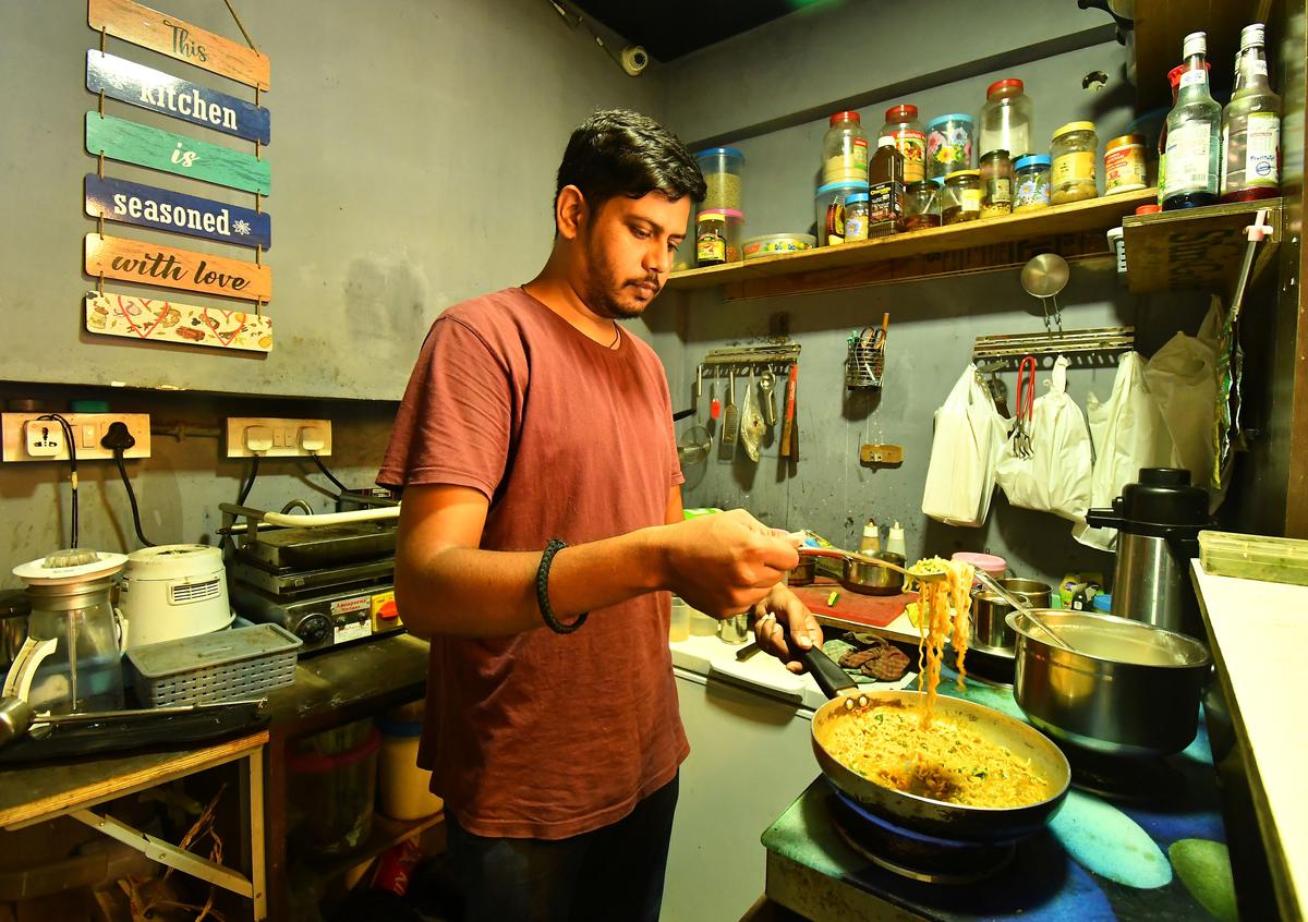   Sanjeev Prasad in the kitchen