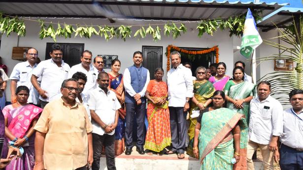 Vijayawada: 22 houses in Jakkampudi Colony handed over to tribal families