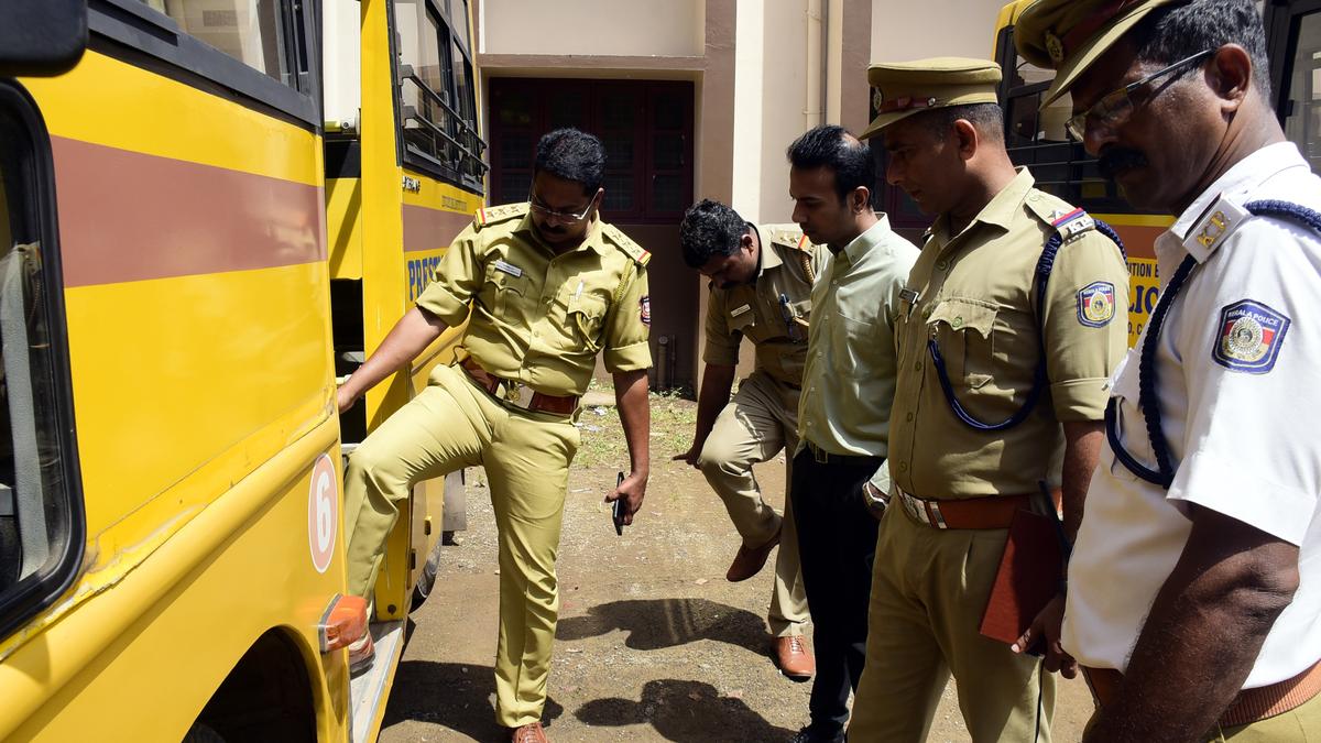 Joint inspection of school vehicles begins in Kozhikode