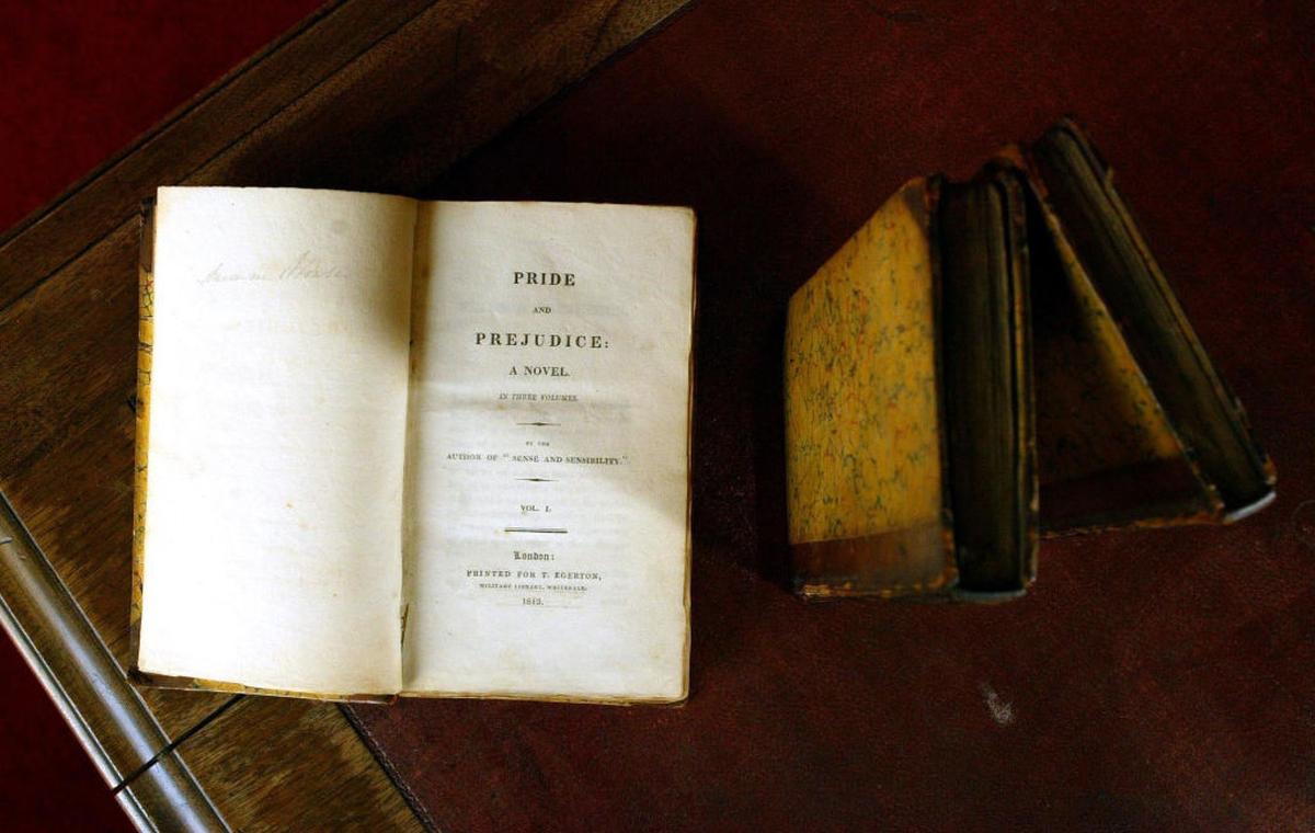 Rare copies of the first edition of Jane Austen’s Pride and Prejudice. Rare copies of the first edition of Jane Austen’s Pride and Prejudice.