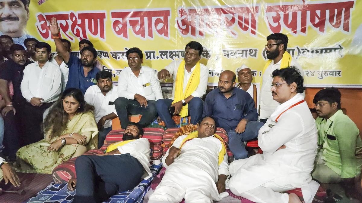 OBC activists’ counter-protest against Maratha activist continues in Maharashtra’s Jalna