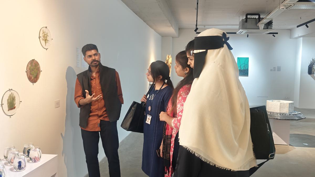 How a gallery walkthrough is introducing Hyderabad students to contemporary art