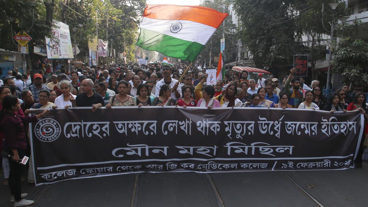 Silent rally taken out in Kolkata demanding justice for R.G. Kar victim on her birthday