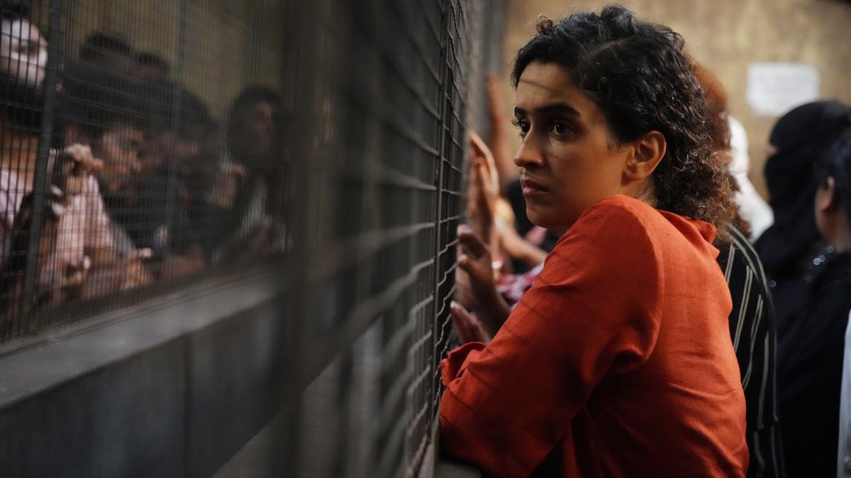 Sanya Malhotra in ‘Bandar’. Sanya Malhotra in ‘Bandar’.