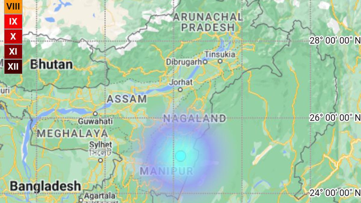 A 3.5-magnitude earthquake strikes Okrol Island in Manipur