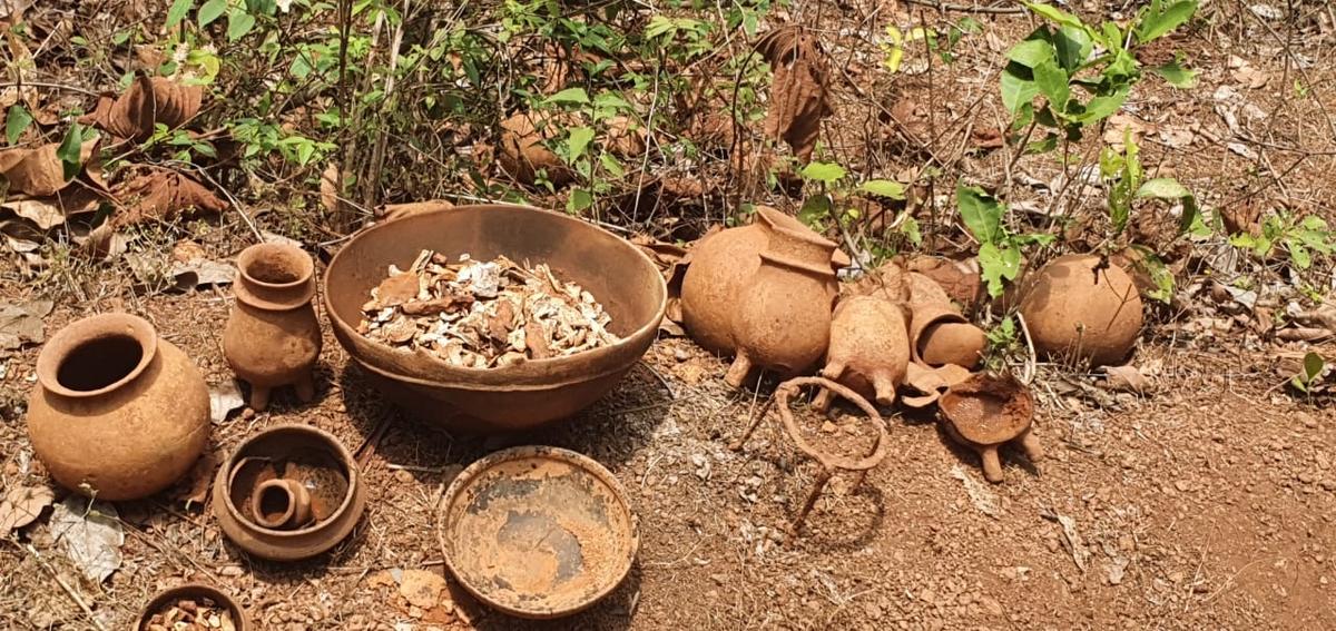 Historical relics, estimated to be nearly 2,000 years old and dating back to the megalithic period, were recently discovered at Manimoola during excavation works under the Jal Jeevan Mission.