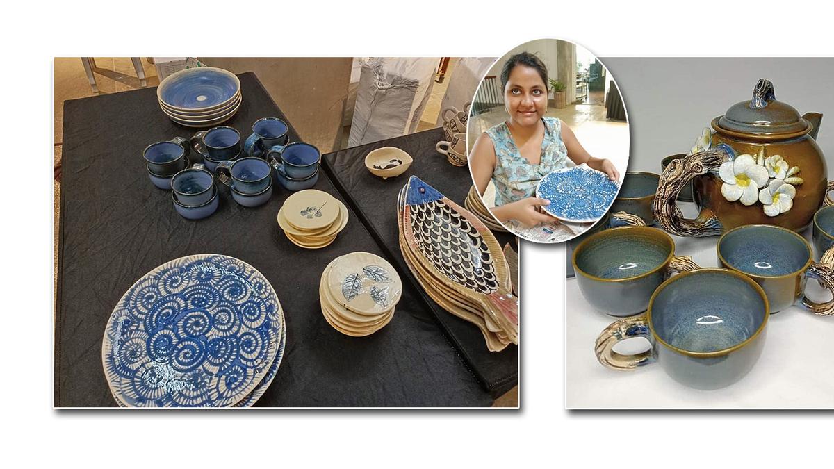 Hearing-challenged artist Srijoni Roy speaks through her ceramic art