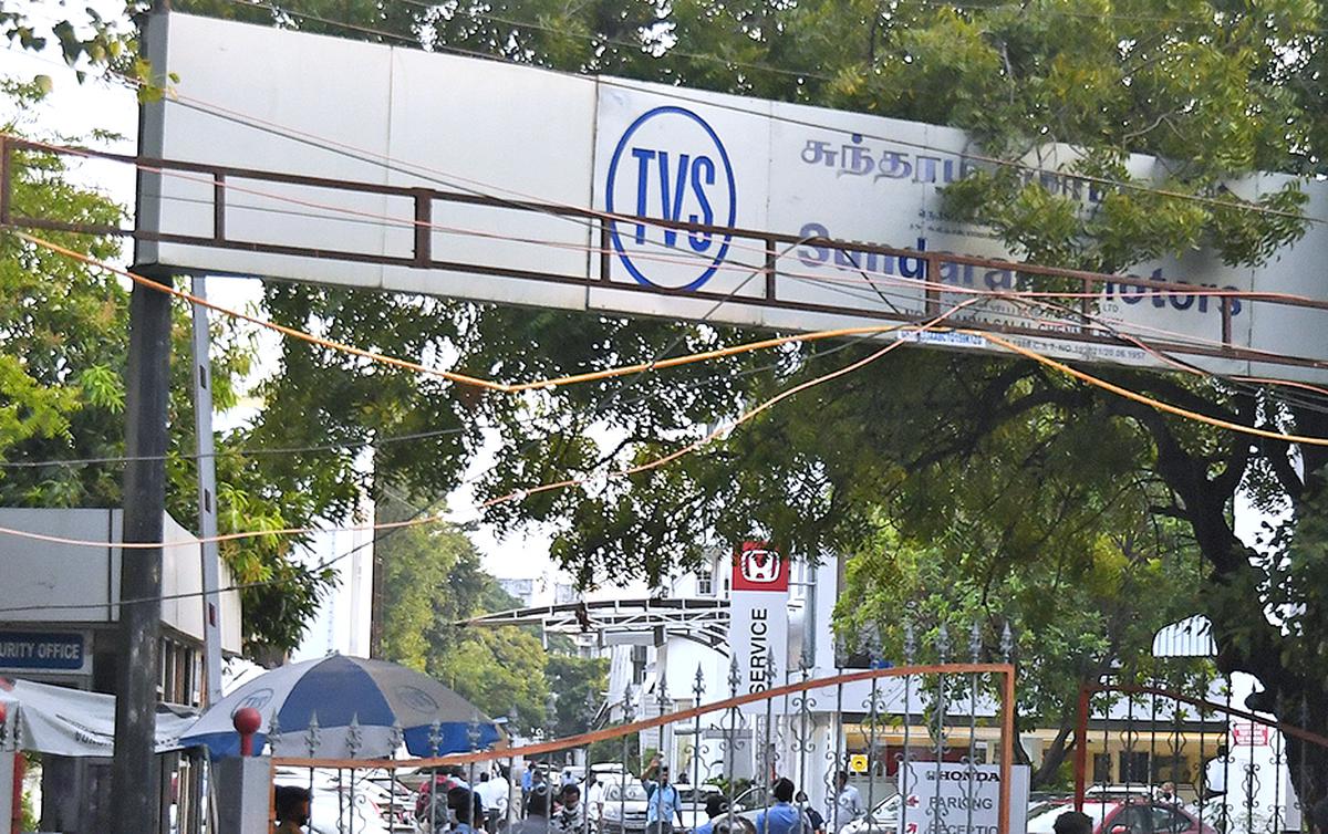 TVS Sundaram Motors office on Anna Salai. The TVS group were late entrants but when they came, they took component manufacture to new heights. 