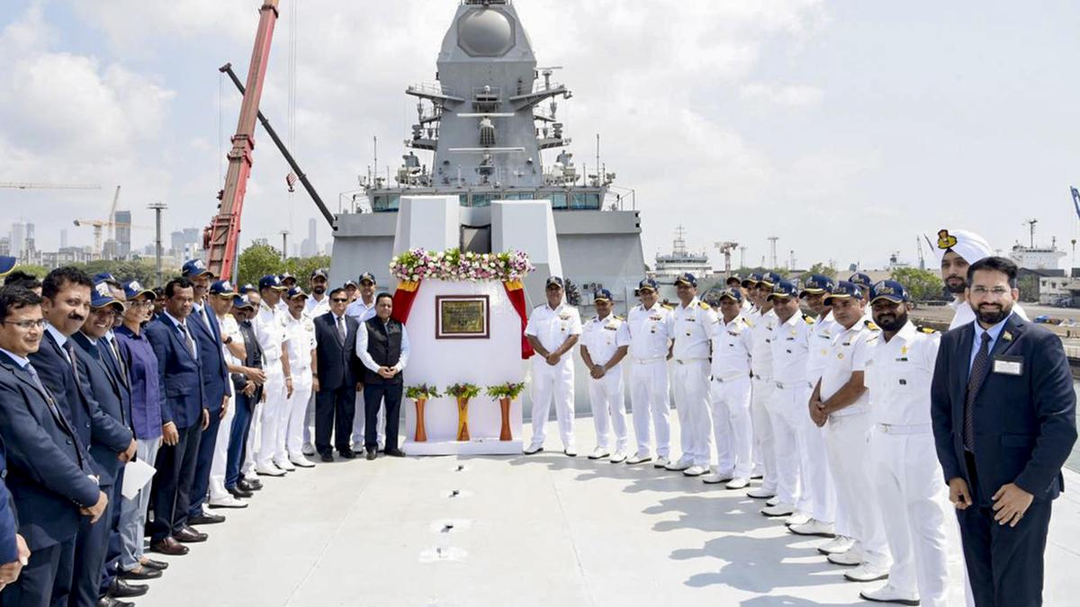 Indigenous stealth frigate 'Mahendragiri' endowed with potent weapon system delivered to Navy