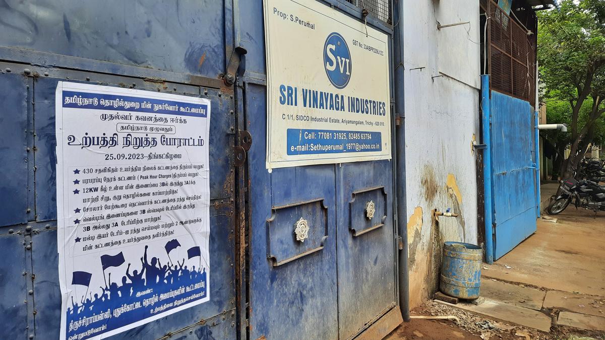 MSMEs in Tamil Nadu close for a day demanding reduction in electricity charges