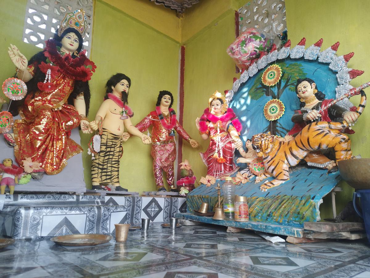 A Bonbibi temple in the Sundarbans. A Bonbibi temple in the Sundarbans.