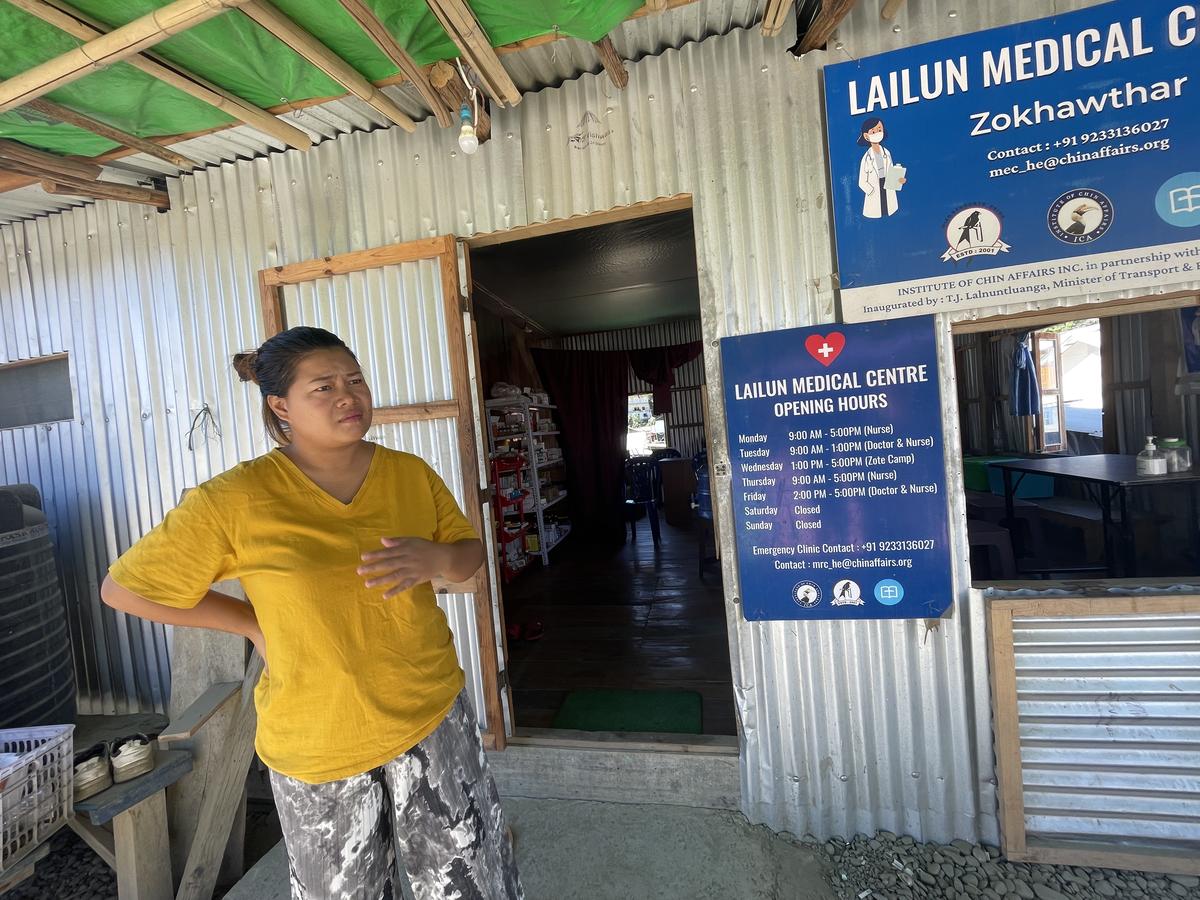 Julali, a nurse from a Myanmar government-run hospital in Falam, yearns to go back home. The door of the Lailun Medical Centre in Zokhawthar faces the road that brought Julali from Falam to Khawmawi, Myanmar’s border town connected to Zokhawthar by a 30-metre steel bridge across the Tiau river. 