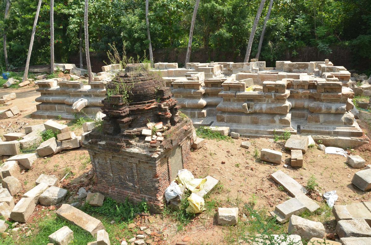 The temple stands dismantled in a botched renovation that started in 2014.