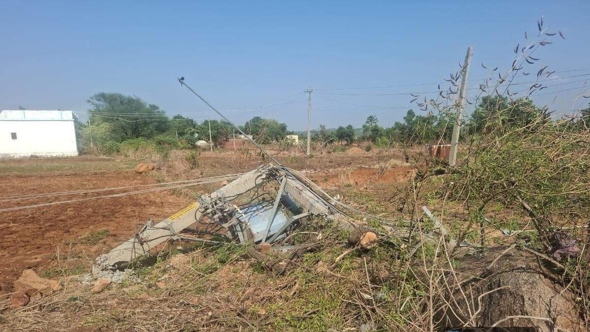 Heavy damage to infrastructure delaying restoration of power supply in Yadgir district
