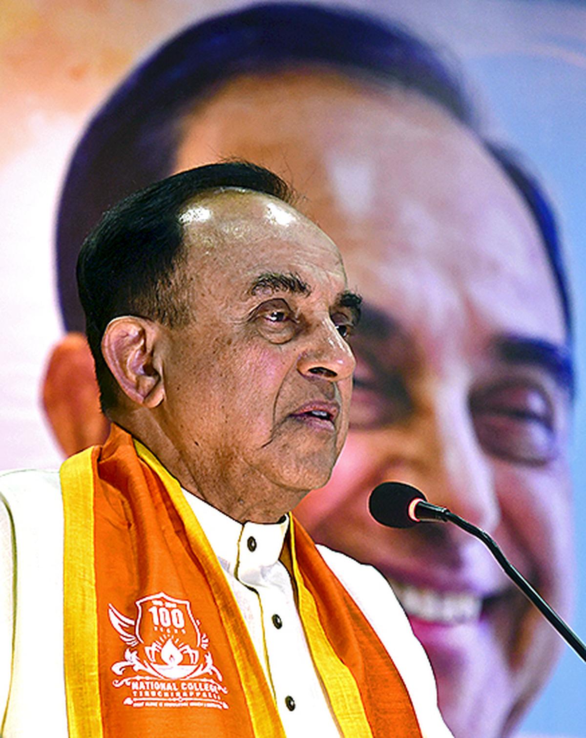 Subramanian Swamy moves Delhi High Court over Centre’s failure to provide security