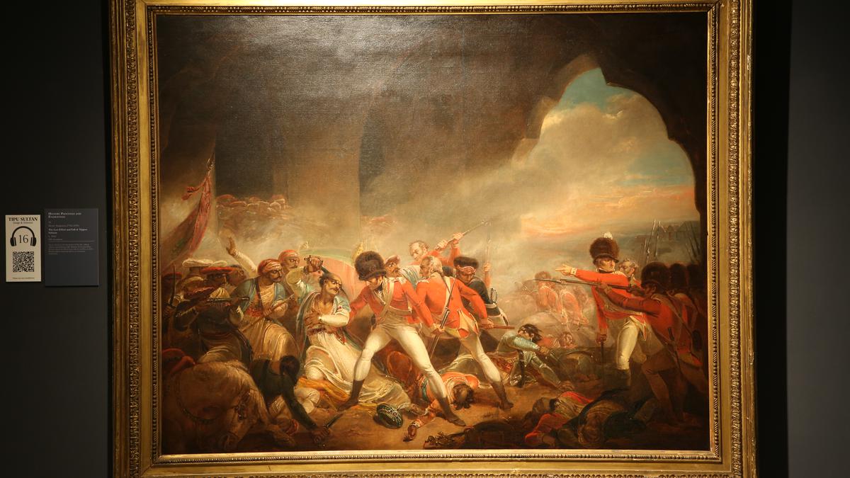 New Delhi DAG exhibition of East India Company paintings show Tipu Sultan from a time of propaganda art