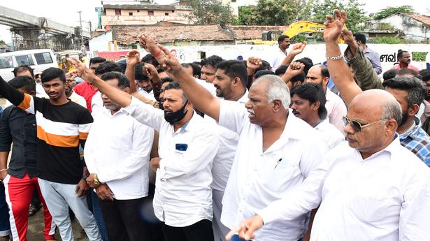 Coimbatore city meat traders protest against abattoir fee hike