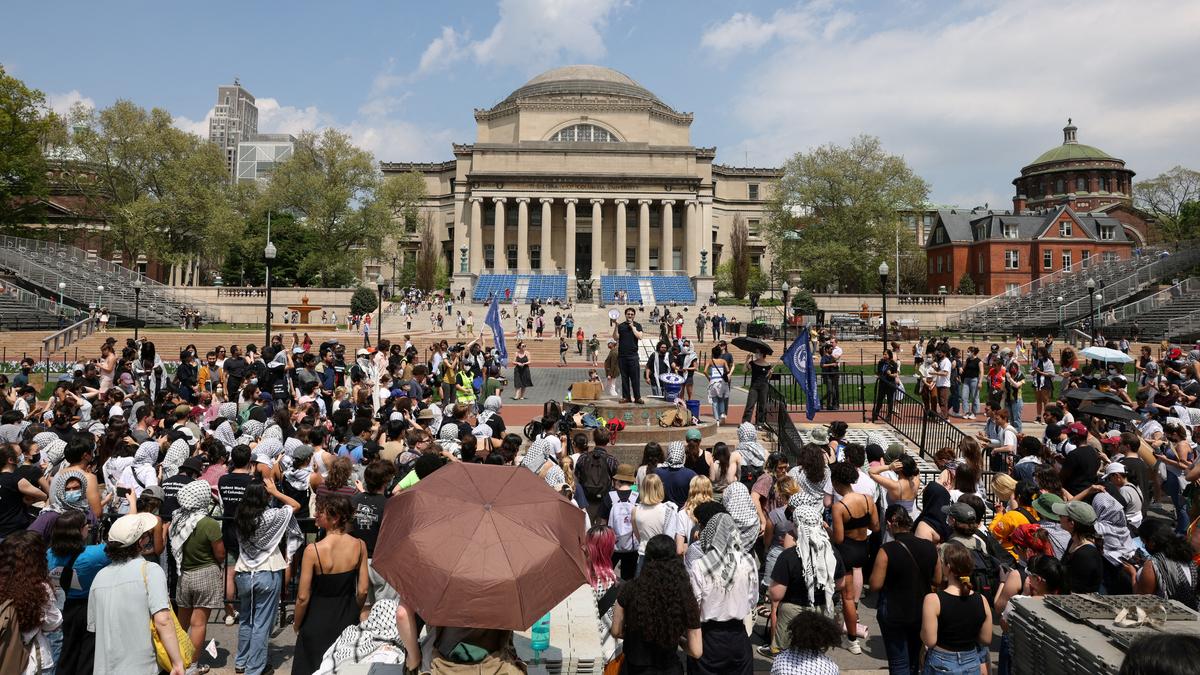 Columbia University begins suspending Israel-Hamas war protesters after ultimatum to disband camp