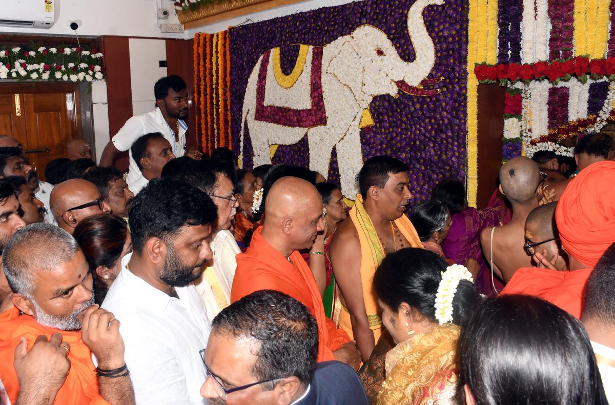 The doors of the Hasanamba Temple were opened on November 2 in the presence of elected representatives, seers and officers.