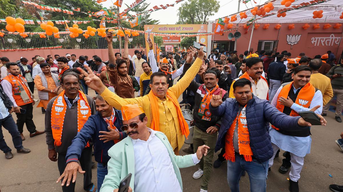 Rajasthan Assembly Election Results 2023 |  Four BJP rebels leading as independents