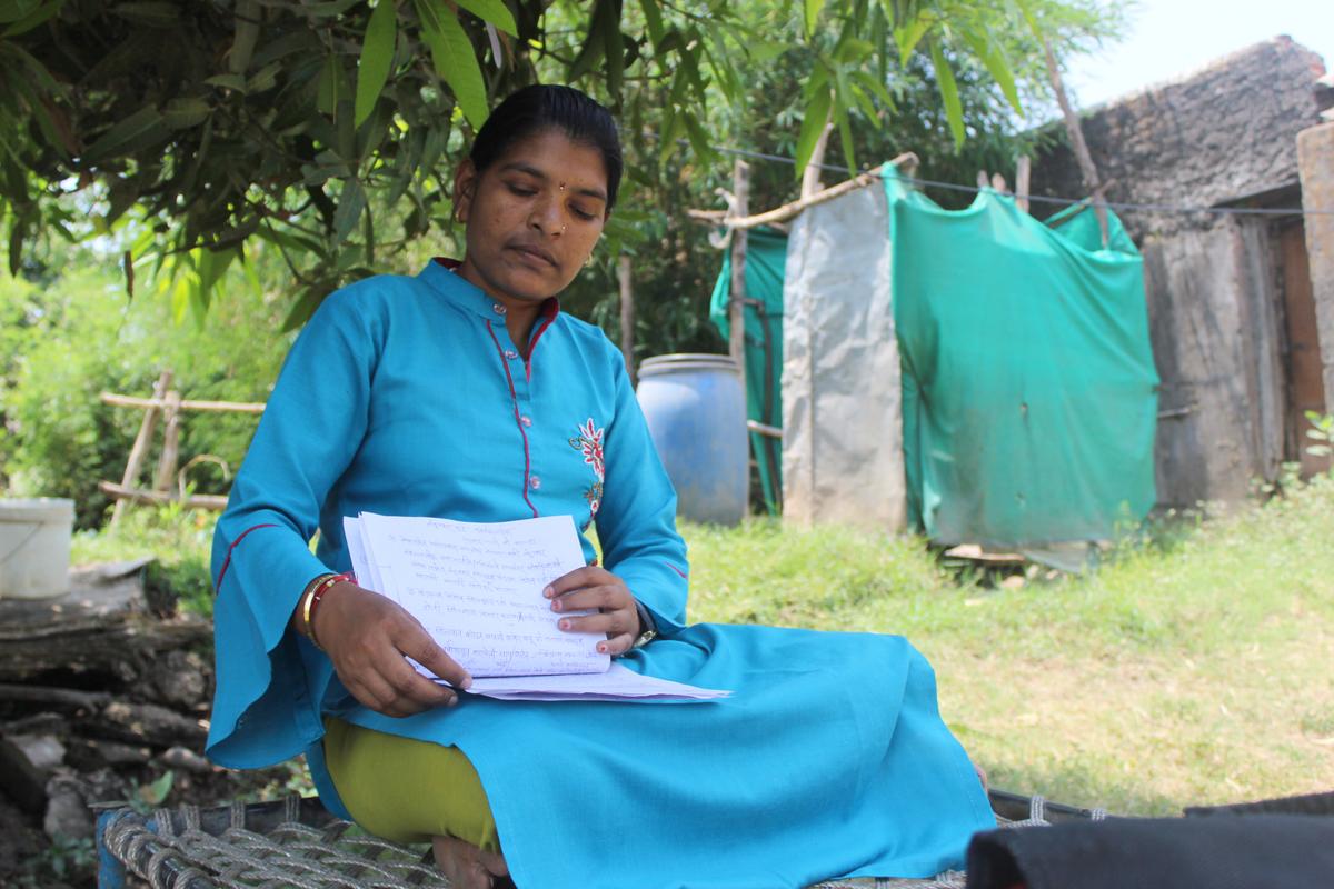 Nirmala Kagadya Vasave, 38, has resumed her work with the tribal community following her poll loss in the recently-concluded Lok Sabha elections. 