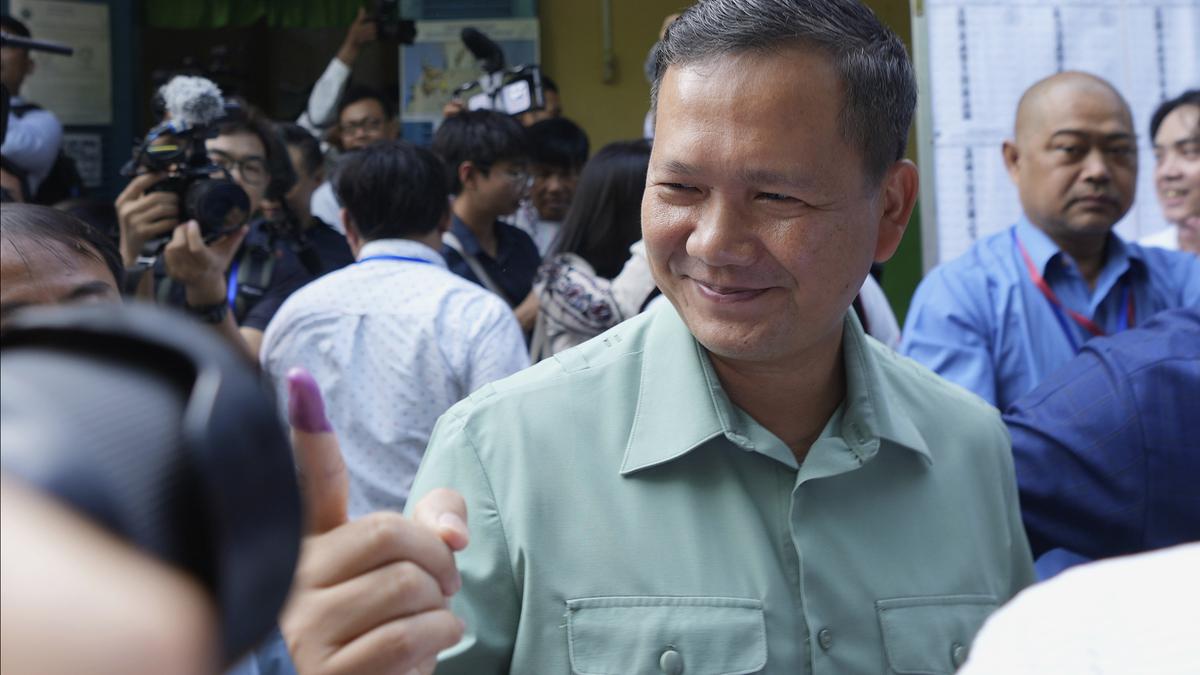 Cambodian heir apparent hails poll victory, defying outside criticism