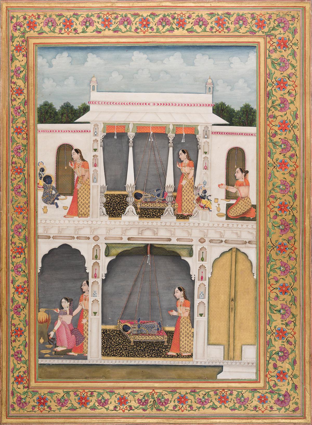 The Infant Rama Astounds Kaushalya
1808 Style C, Workshop associated with Faizallah of Awadh
