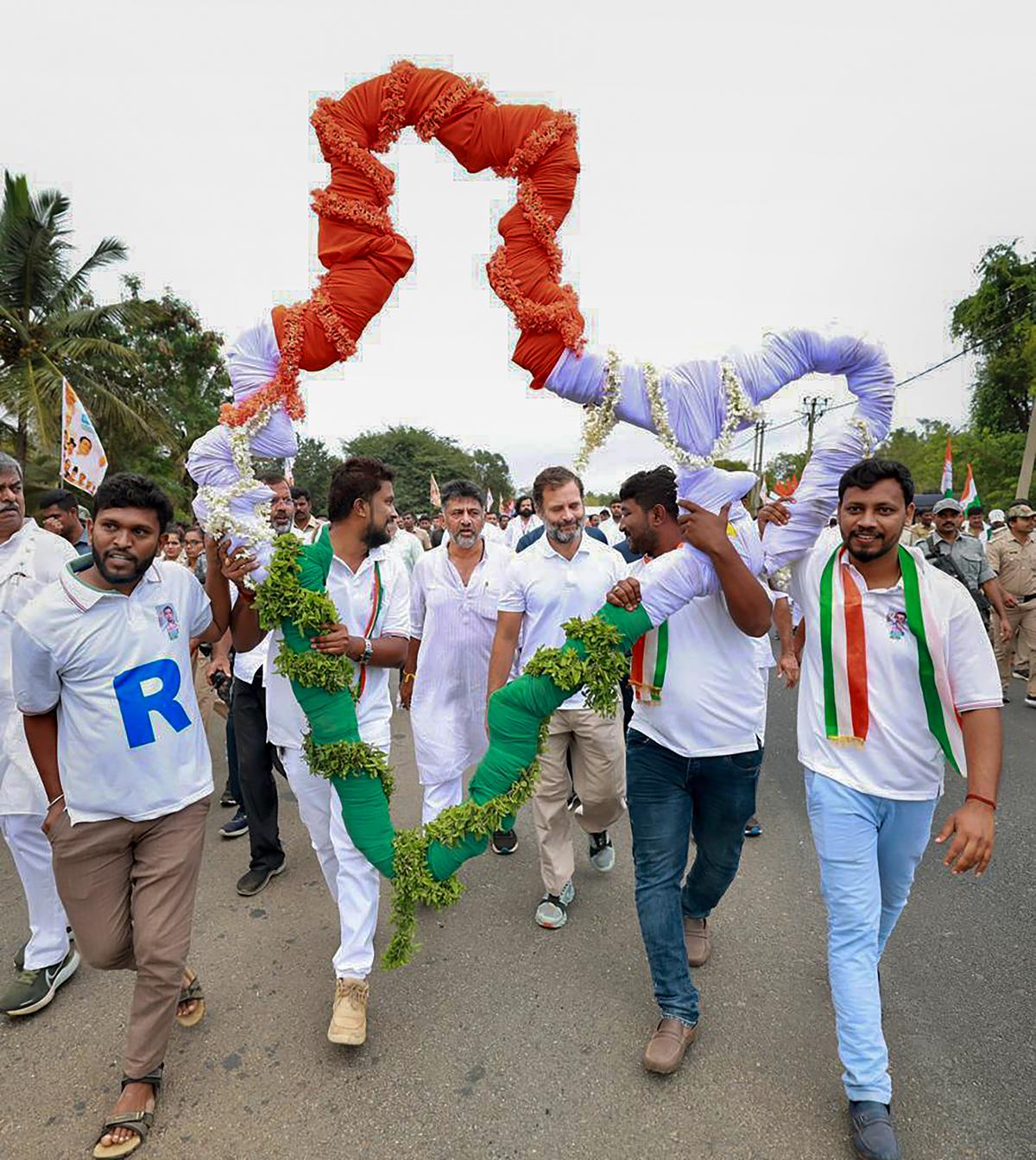 Bharat Jodo Yatra goes through BJP bastion - The Hindu