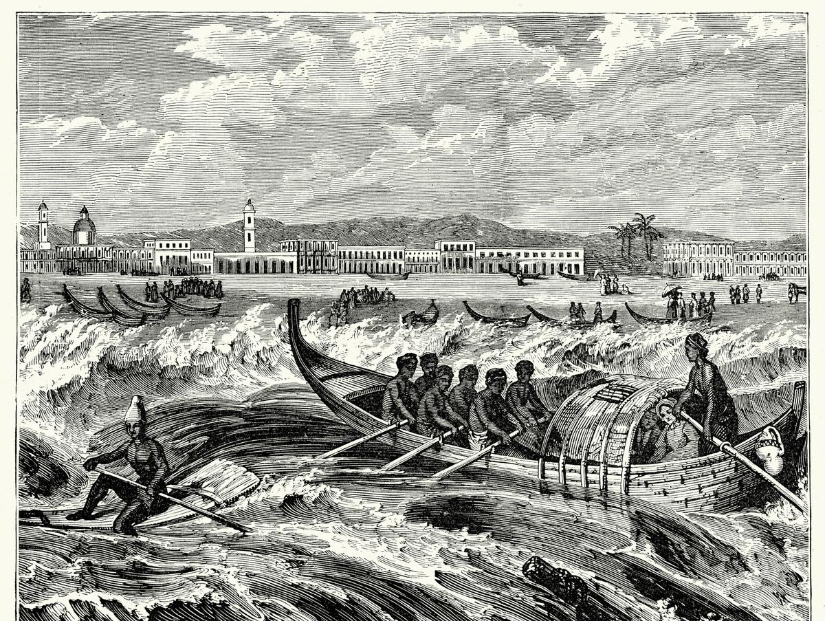 An illustration of ‘Madras by the sea’.