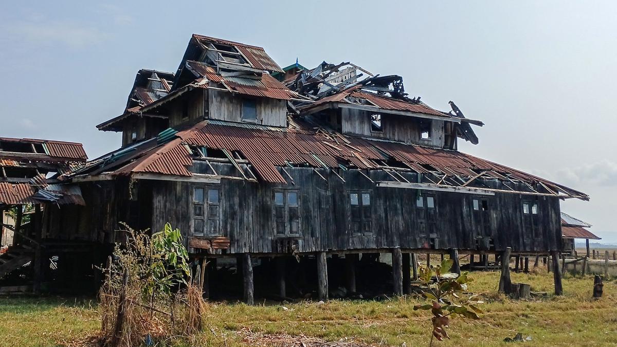 Battered, empty Myanmar town shows price of victory against junta