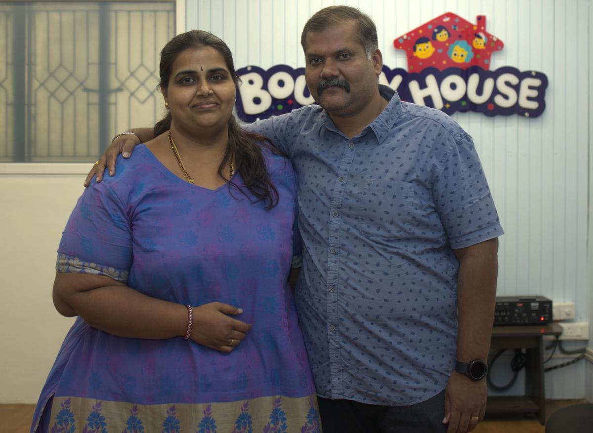 Sriram Shankar and Jaisri Raju, founders of Balakridaa in Tiruchi. 