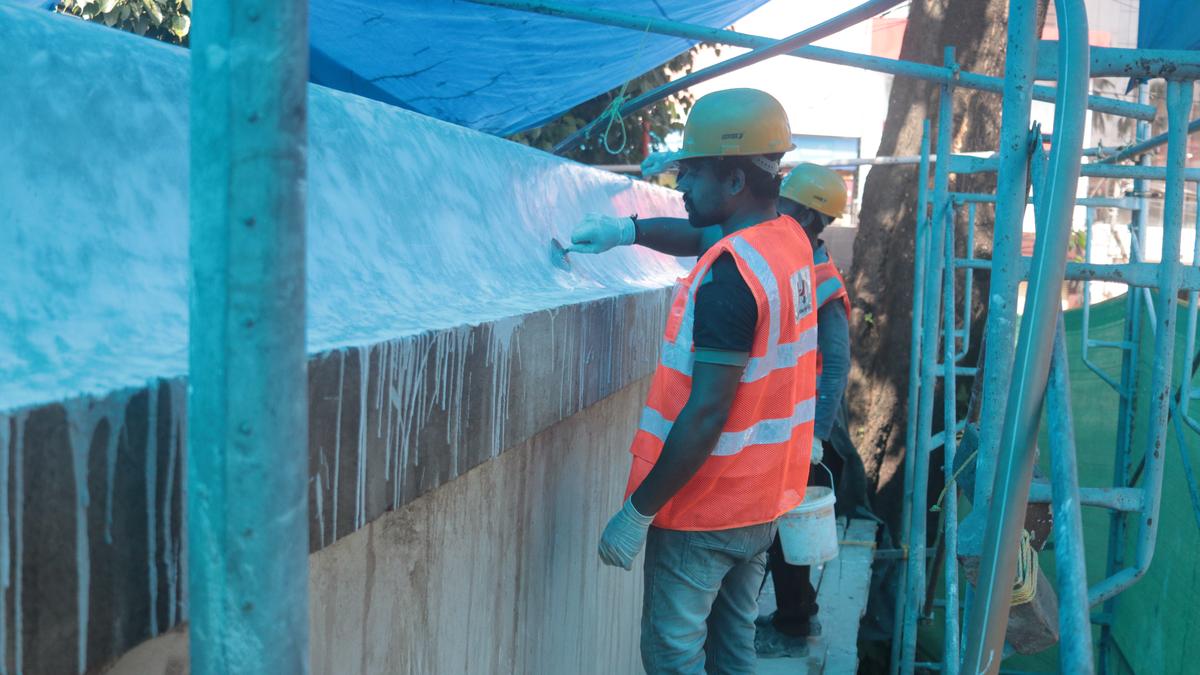 Restoration work underway on Fort wall in Thiruvananthapuram in spite of several challenges