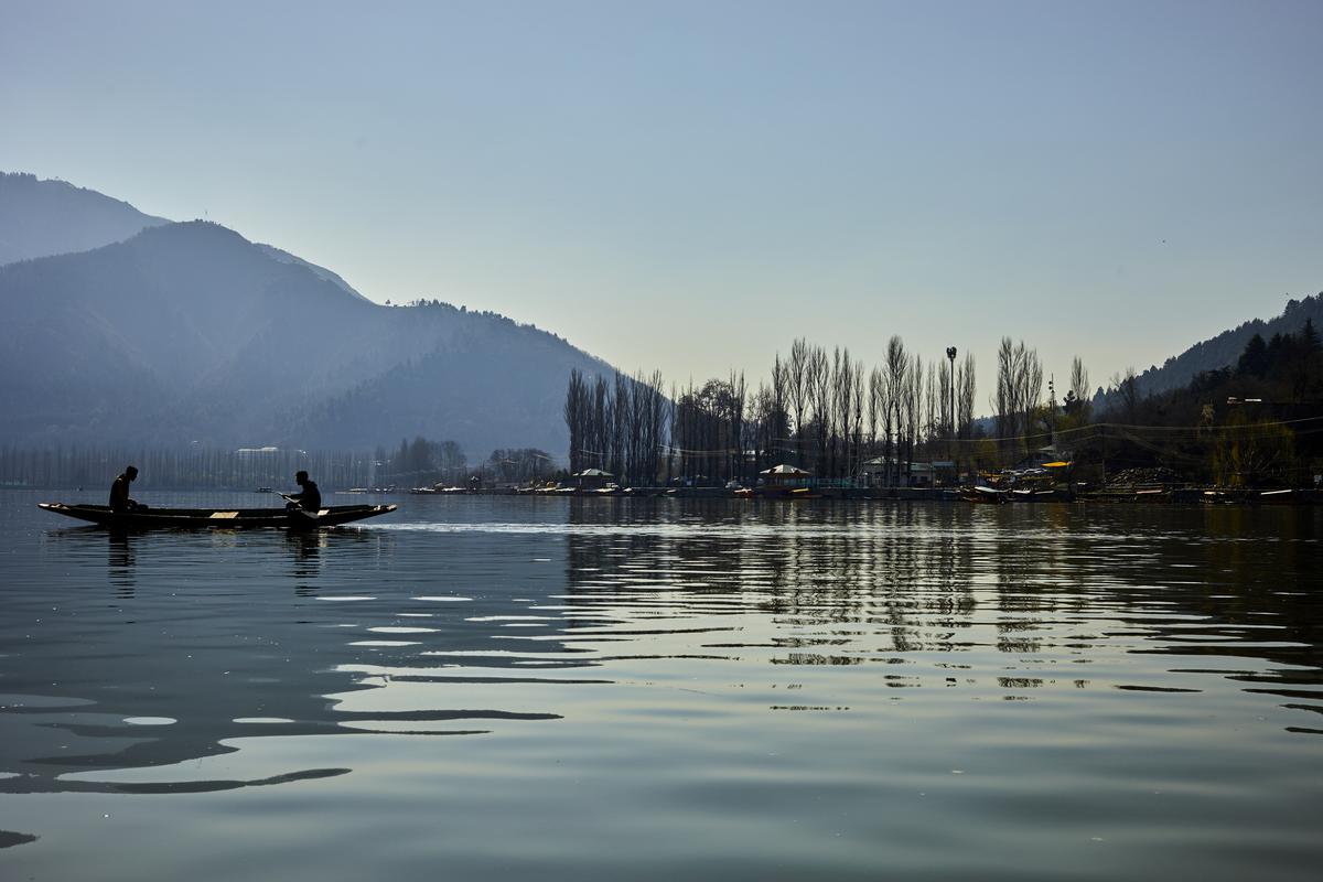 Dal Lake in Kashmir.