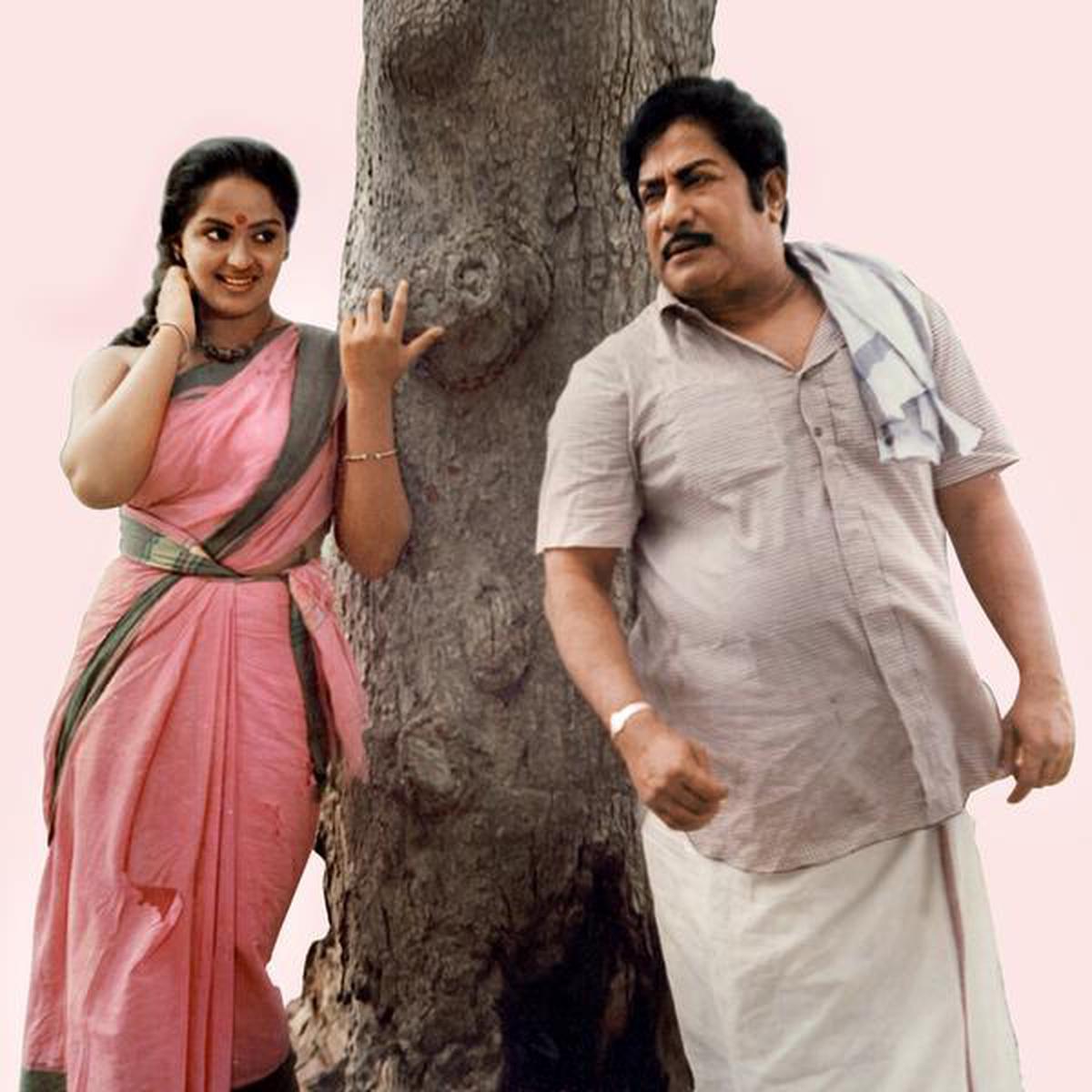 Sivaji and Radha in Mudal Mariyathai,